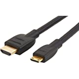 Amazon Basics High-Speed Mini-HDMI to HDMI TV Adapter Cable (Supports Ethernet, 3D, and Audio Return) - 6 Feet