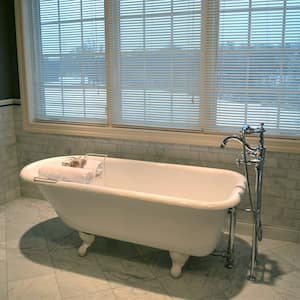 refinished bathtub in remodeled bathroom