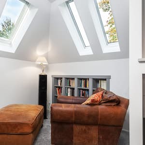 Skylights in sitting area