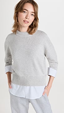 Brochu Walker - Raya Ruched Crew Looker Sweater