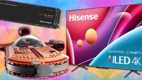 Daily Deals: Price Drops on a 2022 55" Hisense 4K TV, WD SN850 Black PS5 SSD, and LEGO Star Wars Luke's Landspeeder