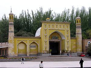 Id Kah mosque in Kashgar, largest mosque in China