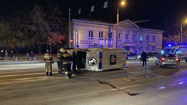 ДТП в Пензе с участием скорой помощи