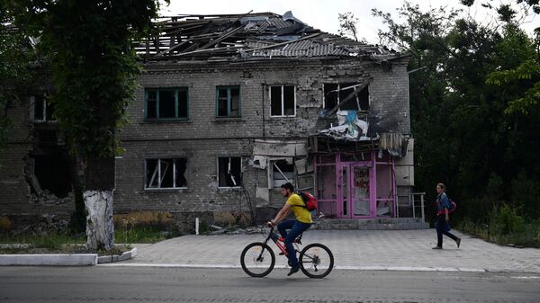 Последствия обстрела в Волновахе со стороны ВСУ