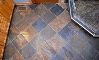 Bathroom floor tile