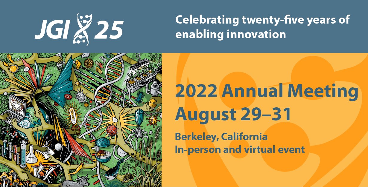 art and event information for the 2022 JGI Annual Meeting