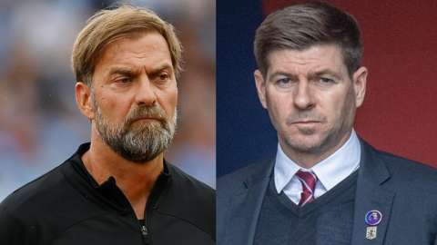 Jurgen Klopp and Steven Gerrard