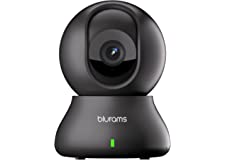 Security Camera 2K, blurams Baby Monitor Pet Camera 360-degree for Home Security w/ Smart Motion Tracking, Phone App, IR Nigh