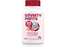 SmartyPants Kids Formula Daily Gummy Multivitamin: Vitamin C, D3, and Zinc for Immunity, Gluten Free, Omega 3 Fish Oil, Vitam