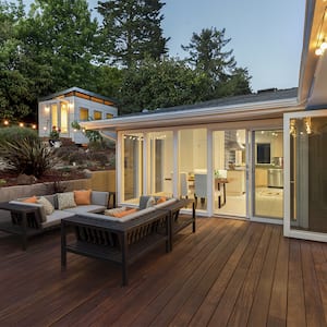 Modern backyard deck