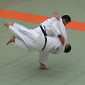 Image 47Harai goshi (払腰, sweeping hip), a koshi-waza (from Judo)