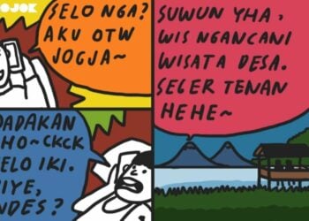 ilustrasi wisata ke desa wisata