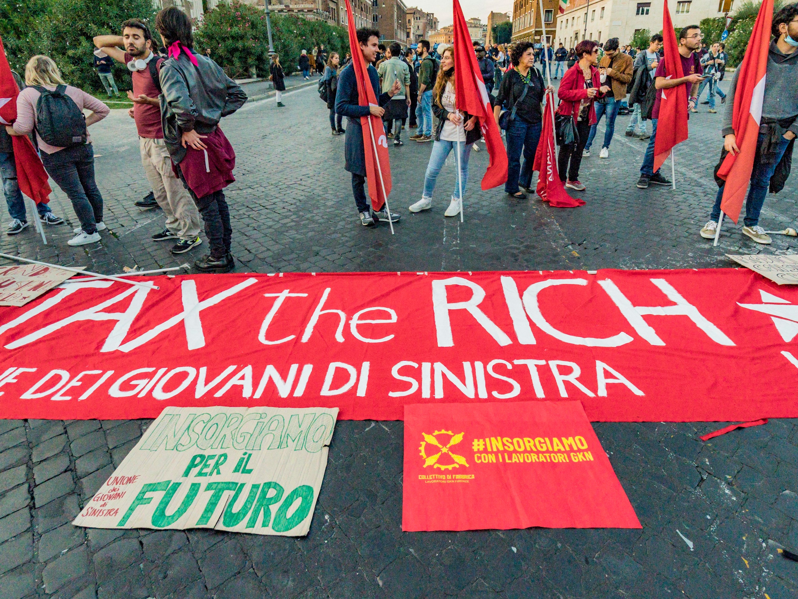 Manifestazioni al G20 di Roma