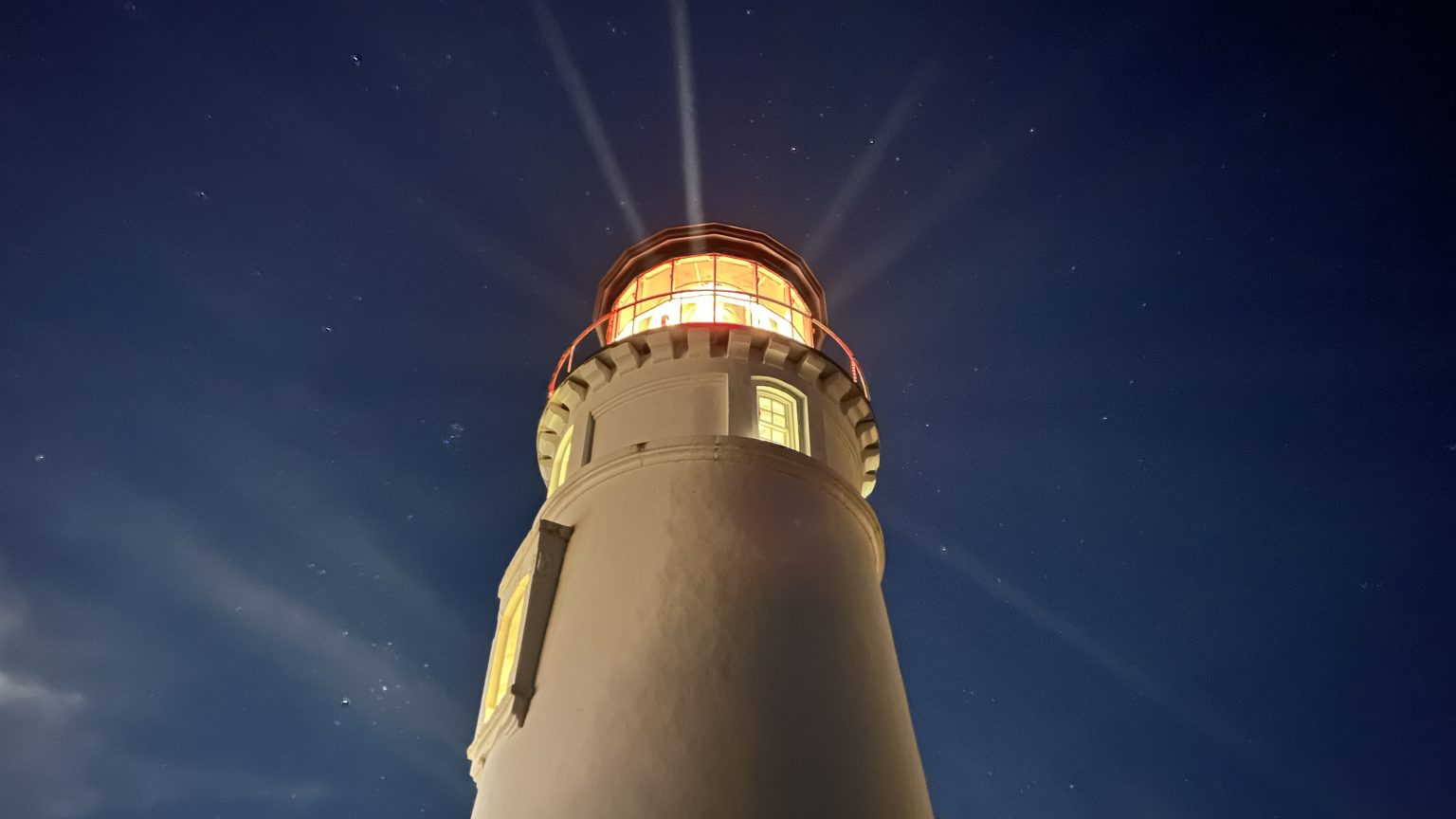 Umpqua Lighthouse at night, Oregon, United States. Photo contributed by Jennifer Bourn to the WordPress Photo Directory.