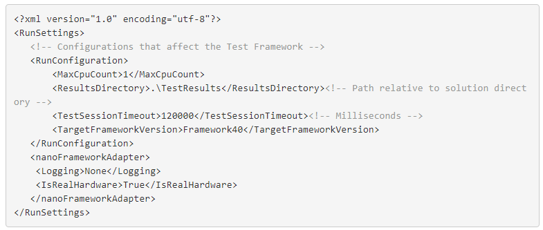 nanoframework unit test