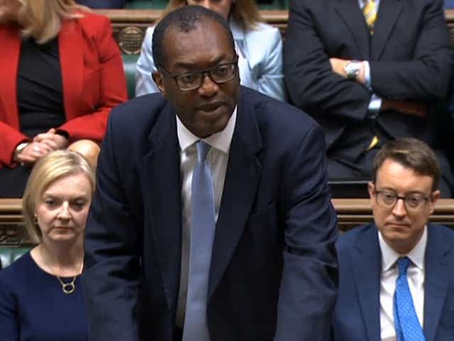 Kwasi Kwarteng has been setting out his first “mini budget” in parliament after being appointed as chancellor of the exchequer