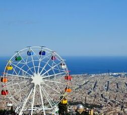 Vistes de Barcelona des del Parc d'Atraccions del Tibidabo