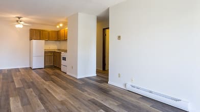 baseboard heaters in empty new apartment