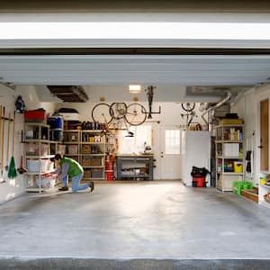 Man in garage