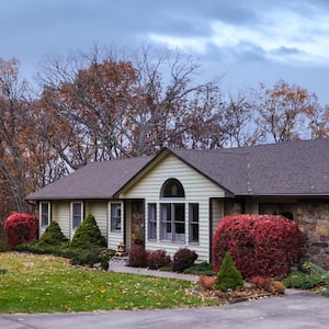 A midwestern house in late autumn