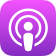 Rate on Apple Podcasts podcast player icon