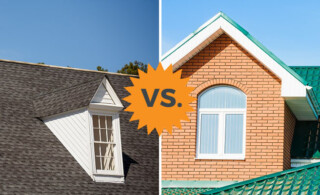 asphalt shingles vs metal roofs