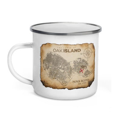 The Curse of Oak Island Treasure Map Enamel Mug