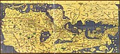 Tabula Rogeriana world map by Muhammad al-Idrisi in 1154 note that north is to the bottom