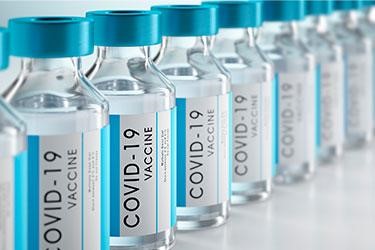 Vials of COVID-19 vaccines