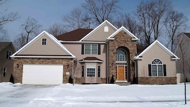 home exterior in the winter