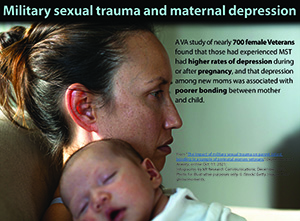 Military sexual trauma and maternal depression