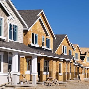 Housing development under construction