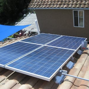 solar panel installation on roof