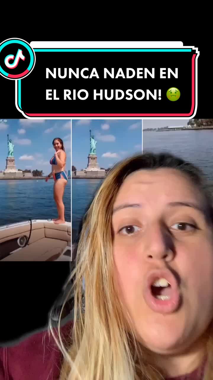 Que asco 🤢 el rio Hudson asqueroso!! Instagram: KarminReyes #riohudson #hudson #river #asqueroso #nuncanaden #fyp #parati #foryou #xyzbca #wow #🤢