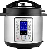 Nutricook Smart Pot Prime 1200 Watts - 10 In 1 Instant Programmable Electric Pressure Cooker, 8 Liters, 16 Smart...