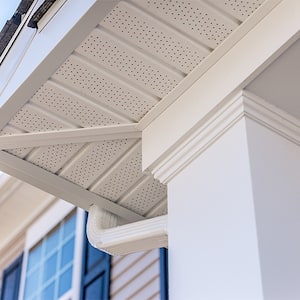 Underside of roof with soffit