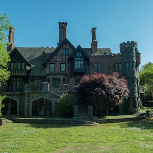 A large, spooky mansion