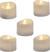 Homemory Flameless Tea Lights Candles, Last 5days Longer Battery Operated LED Votive Candles, 12 pcs Flickering...