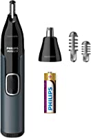 Philips Norelco Nose Trimmer 3000, For Nose, Ears and Eyebrows, Black, NT3600/42