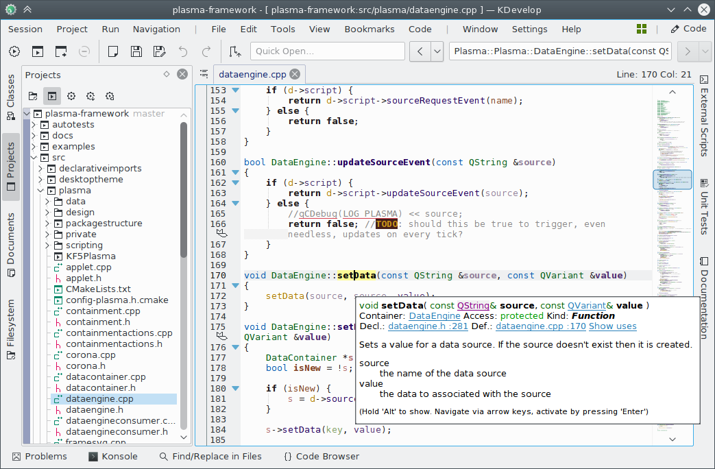 KDevelop Screenshot