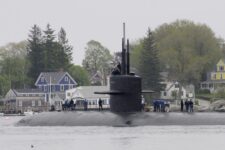 USS Helena departs Portsmouth Naval Shipyard