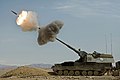 Dutch Panzerhaubitze 2000 firing