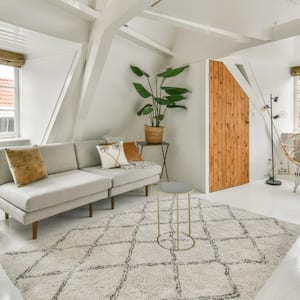 An interior of living room with couch