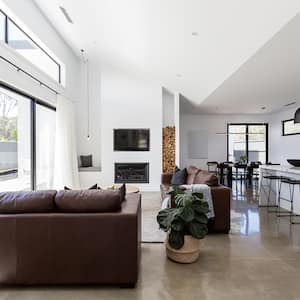 modern open plan living room