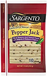 Sargento, Sliced Pepper Jack Cheese, 7.5 oz,