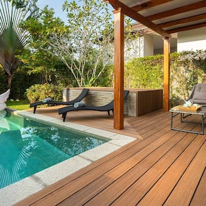 Swimming pool in garden