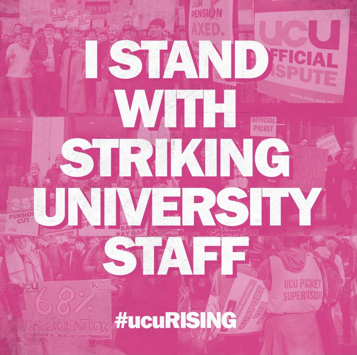 I stand with striking university staff. #ucuRISING