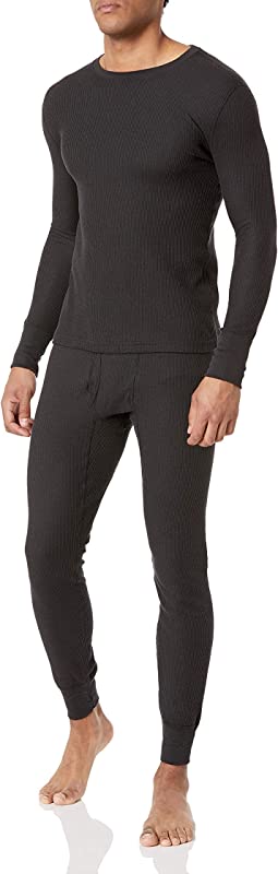 Mens Recycled Waffle Thermal Underwear Set (Top and Bottom)