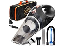 ThisWorx Car Vacuum Cleaner - Small 12V High Power Handheld Portable Car Vacuum w/Accessories, 16 Ft Cord & Bag - Car Gifts f