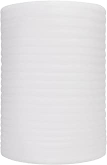 Amazon Basics Foam Wrap Roll with 20 Fragile Stickers, 12 inches Wide, 50 feet Long, 1 Roll